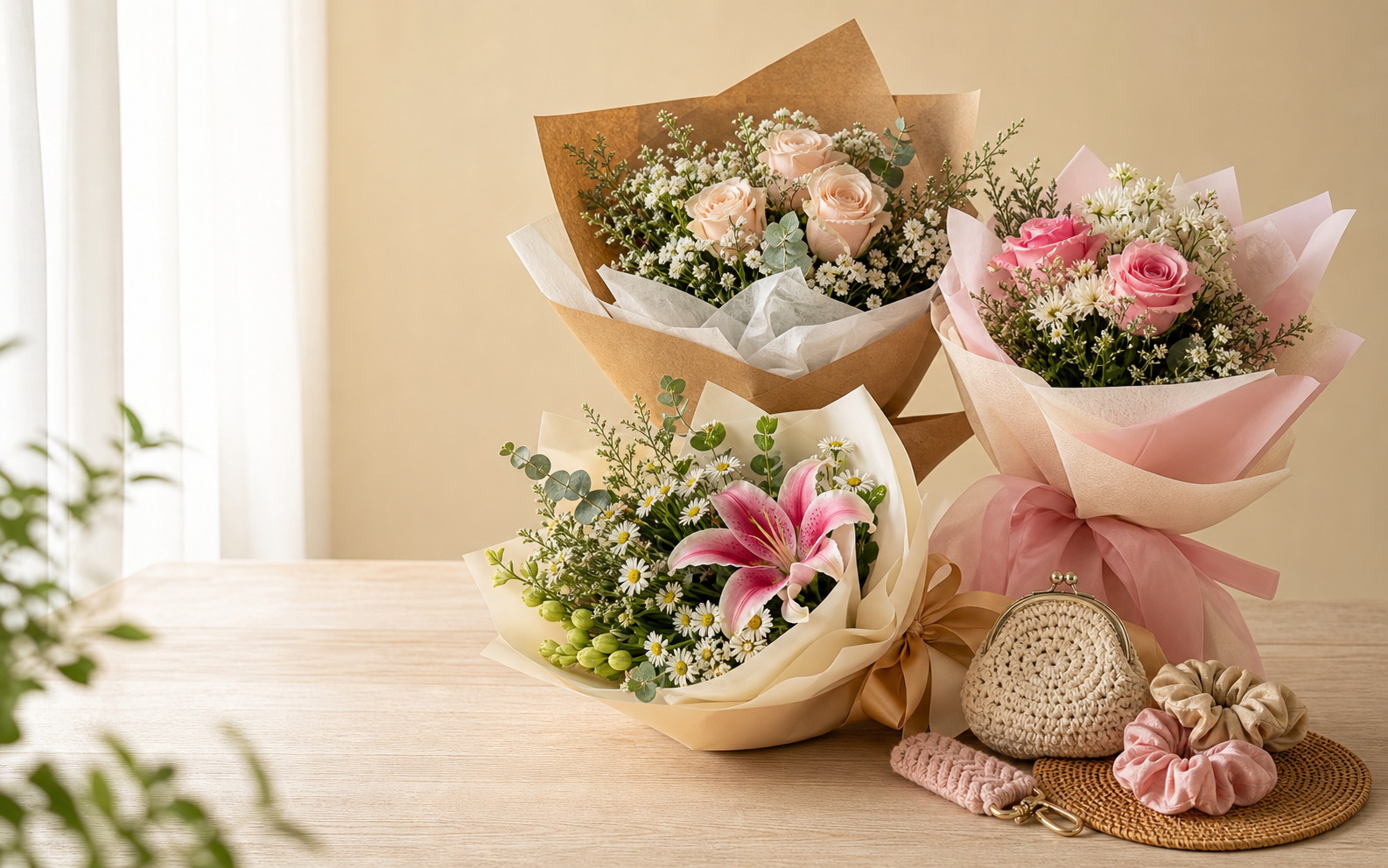 Buket bunga dan aksesoris Buket Claudia